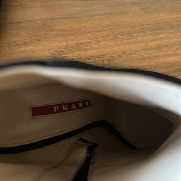 Brand New Prada Wedge boots. Size 6 1/2. Suede Made in Italy - Picture 6 of 8